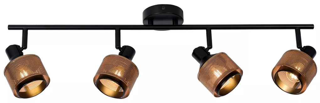 Φωτιστικό Οροφής Lucide 77980-04-30 RAFA Μαύρο Ματ (Black Mat)|Οξυντέ (Bronzed)