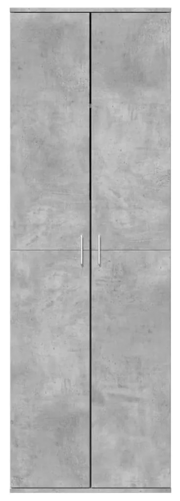 vidaXL Ντουλάπα Γκρι Σκυροδέματος 60 x 35 x 180 εκ. από Επεξ. Ξύλο