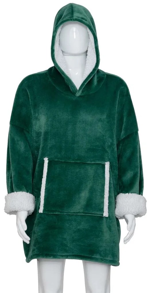 Fleece Φούτερ Με Sherpa (85x118) A-S Flan Green 199496