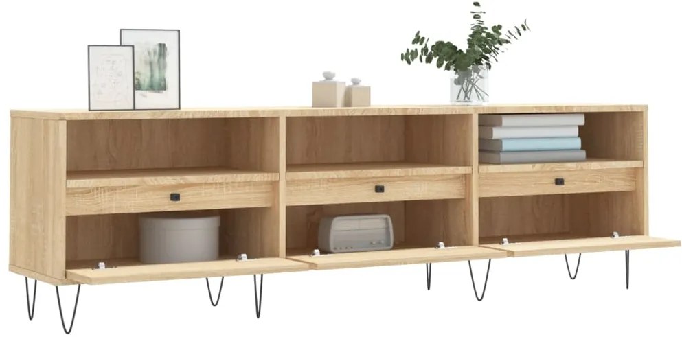 vidaXL Έπιπλο Τηλεόρασης Sonoma Δρυς 150x30x44,5 εκ. Επεξ. Ξύλο