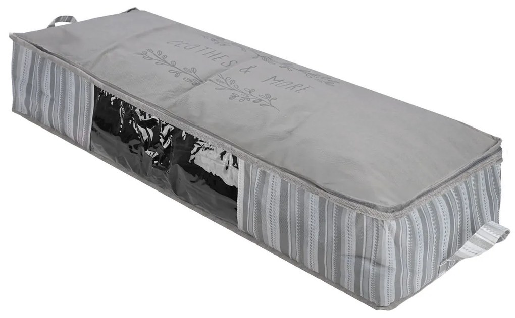 Θήκη Φύλαξης Non Woven Υφασμάτινη Με Παράθυρο 100x50x20εκ. Ιβουάρ Estia 03-24000