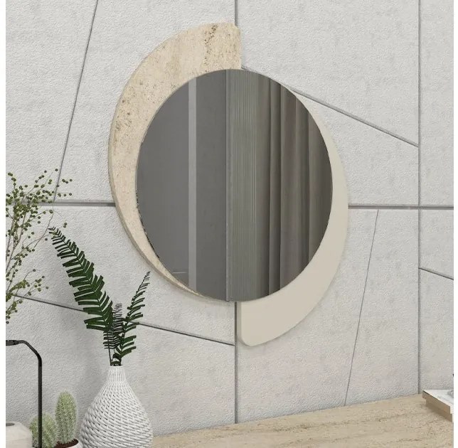 Καθρέπτης τοίχου Sevilla Μegapap sandstone - travertine 59,2x2,2x69εκ. GP042-0298,1-GP042-0298,1-Μπεζ GP042-0298,1