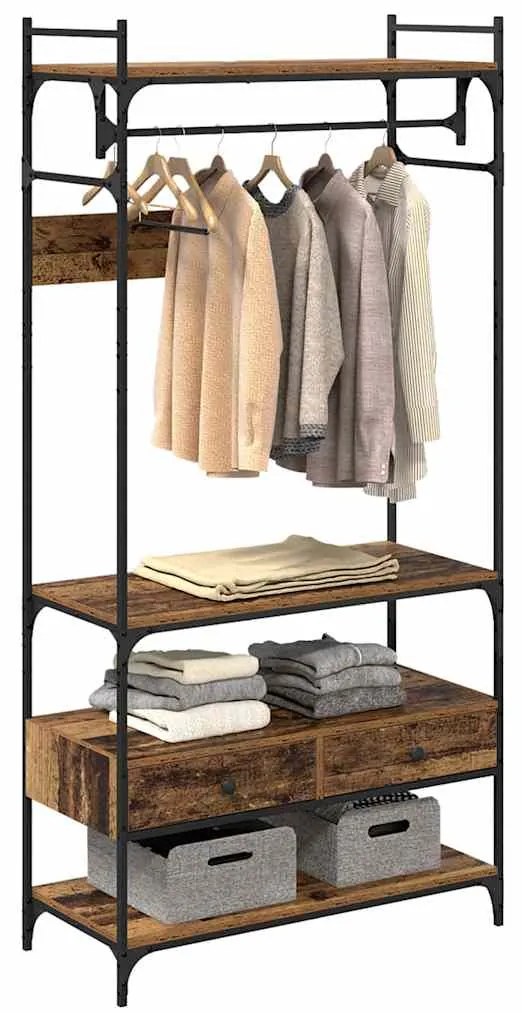 vidaXL Ντουλάπι Παλαιό ξύλο 89 x 39 x 184.5 εκ. Επεξεργασμένο ξύλο