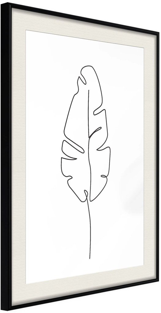 Αφίσα - Drawn with One Line - 40x60 - Μαύρο - Με πασπαρτού