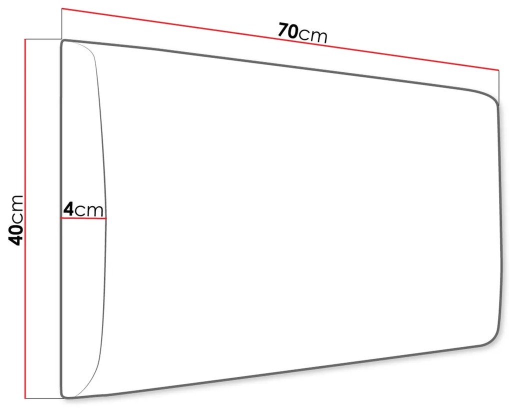 Επενδυμένο Πάνελ τοίχου 70x40-Leuko