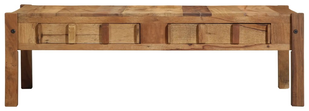 vidaXL Τραπέζι Καφέ 110x55x35 cm Μασίφ Ανακυκλωμένο