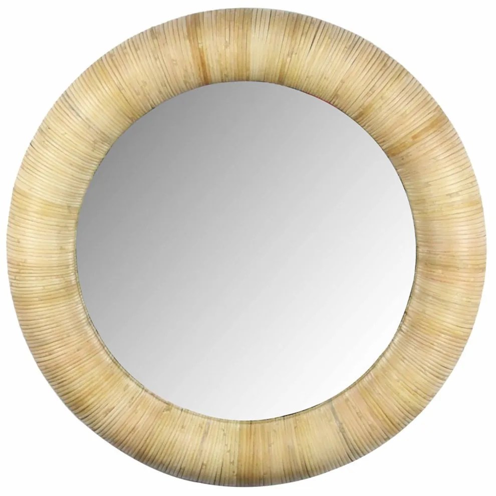 Καθρέπτης Ribbons 11-0645 79x6x79cm Natural Rattan