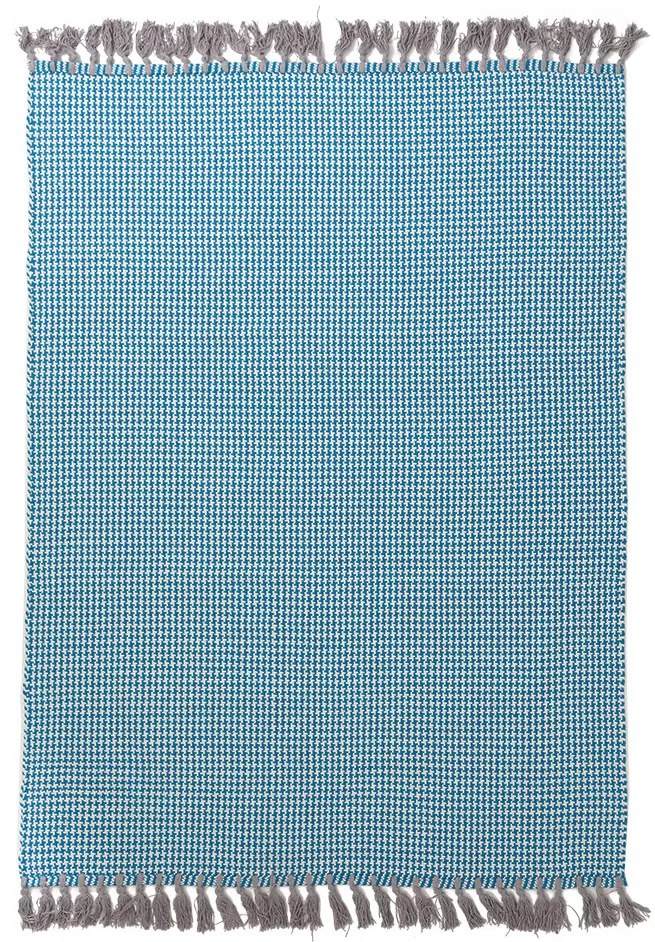 Χαλί All Season (160x230) Royal Carpet Urban Cotton Kilim Houndstooth Sea