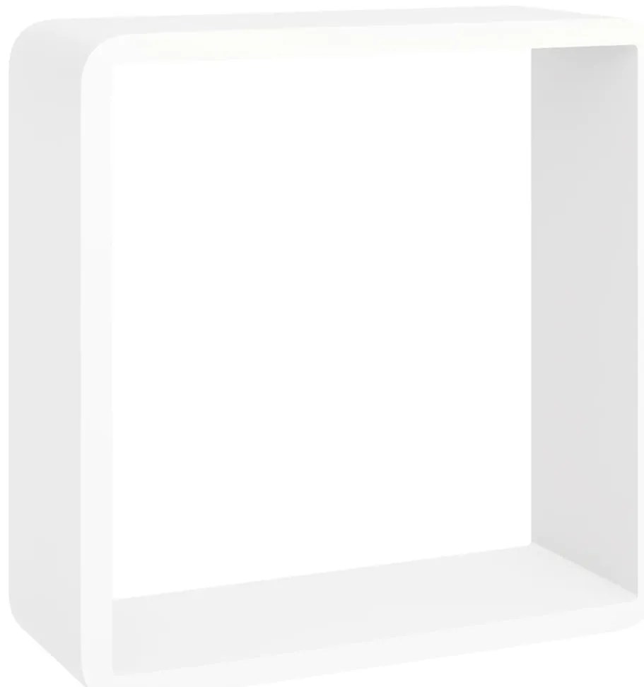 vidaXL Ράφια Κύβοι Τοίχου 3 τεμ. Λευκά από MDF