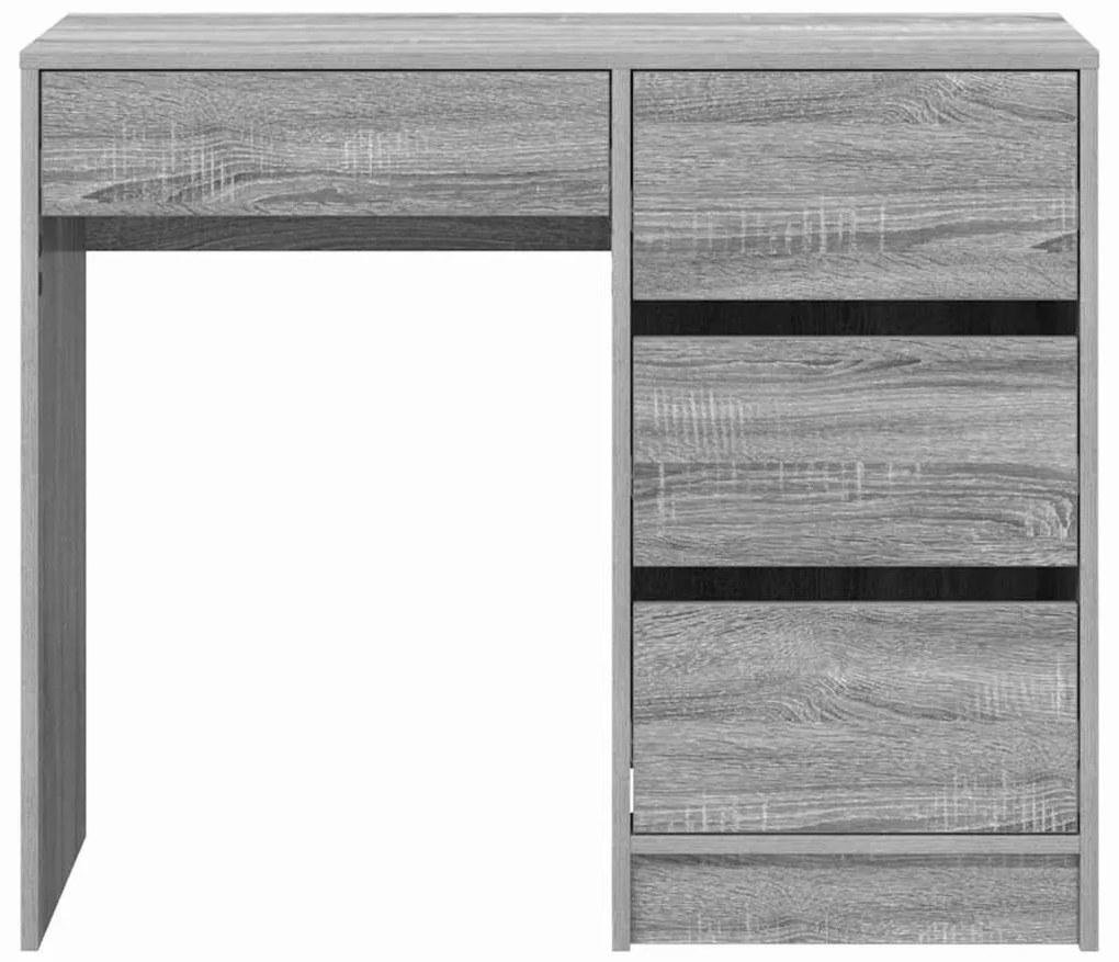 vidaXL Γραφείο Γκρίζο Σονομα 90 x 37.5 x 75 εκ Επεξεργασμένο ξύλο