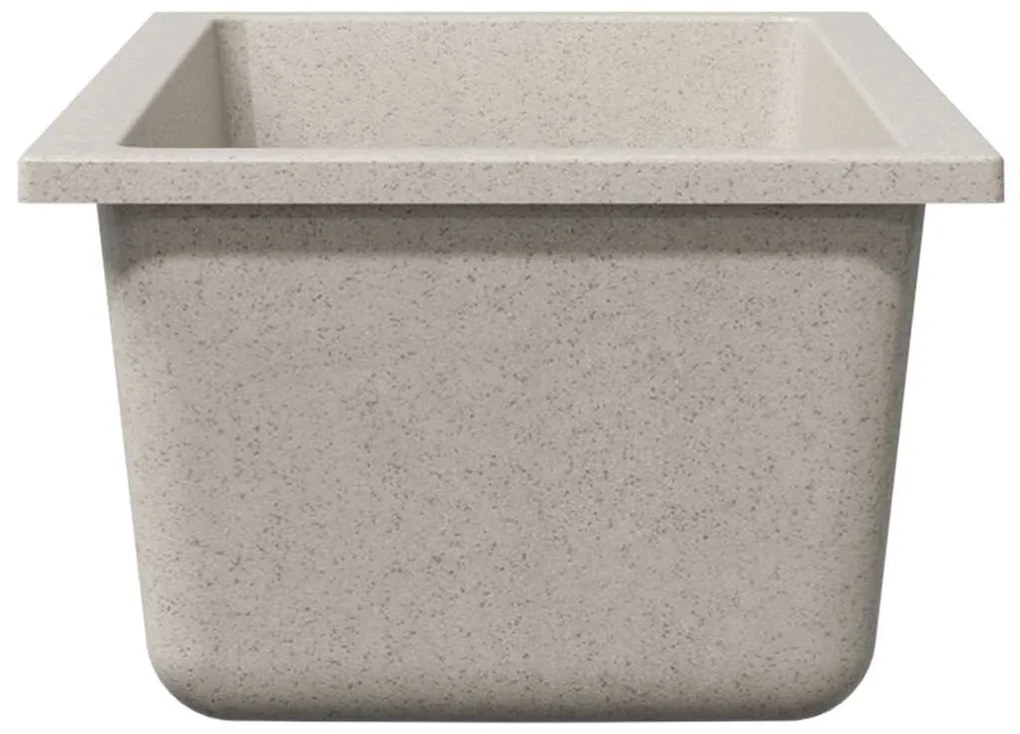 vidaXL Σιντρινο κουζίνας Μπεζ 21 x 44 x 14 εκ. Γρανίτης