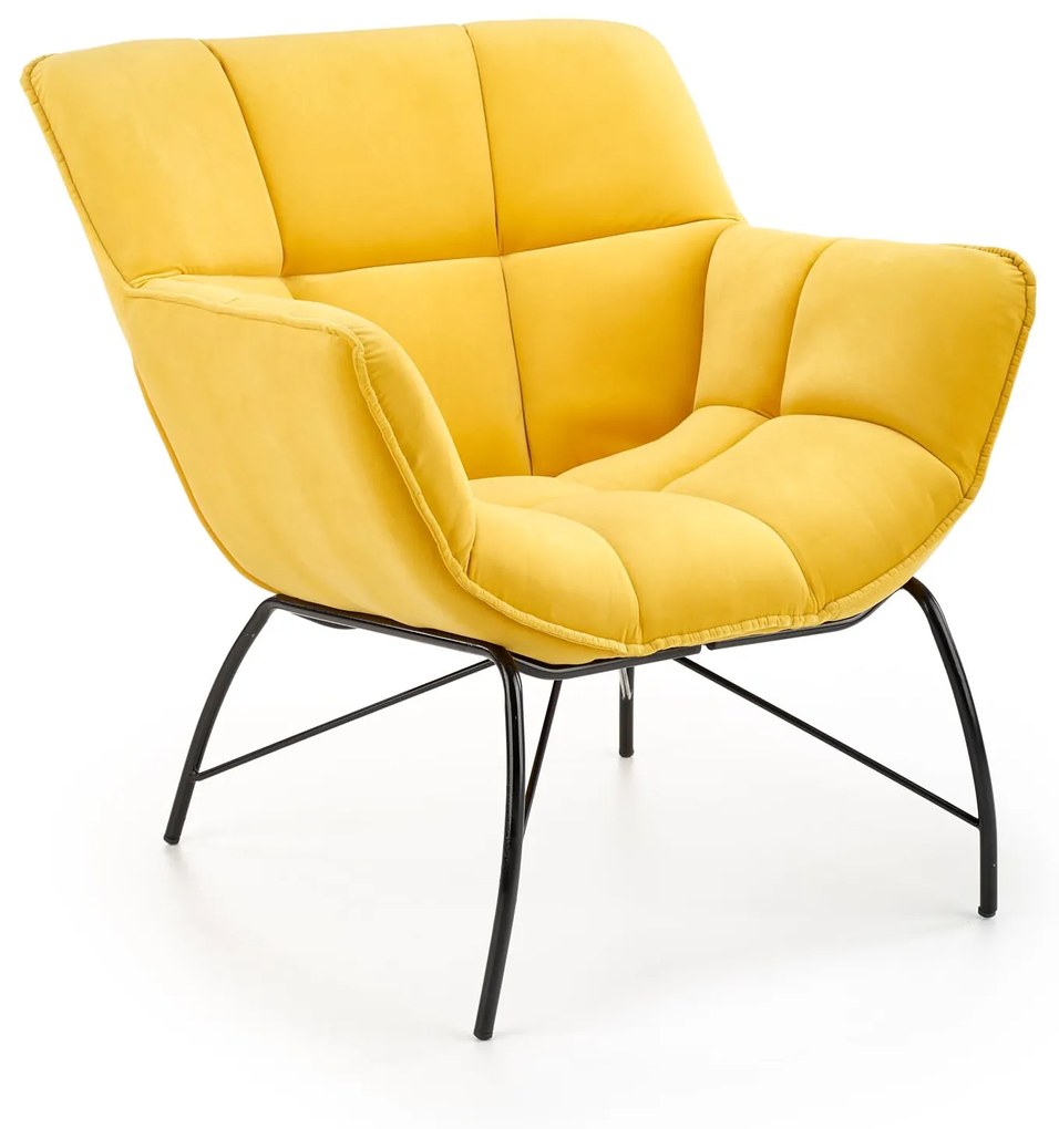 BELTON leisure chair color: yellow