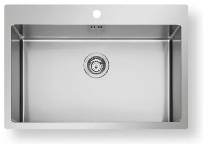 Pyramis Istros 1B FB Ανοξείδωτος Ένθετος Νεροχύτης Με 1 Γούρνα 75,5x51 cm