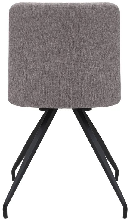 Καρέκλα τραπεζαρίας Bianca Megapap ανοιχτό μπεζ ύφασμα - μεταλλικό μαύρο πόδι 43x56x84εκ.