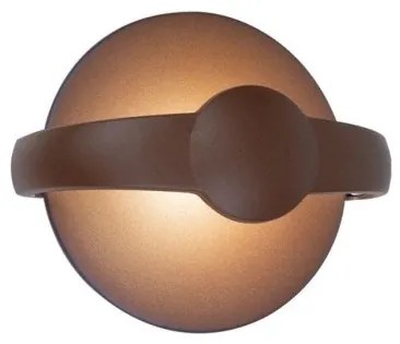 Απλίκα Φωτιστικό Τοίχου LED 12W 3000K IP65 Φ18,3 Mayorka Viokef 4298701 Καφέ