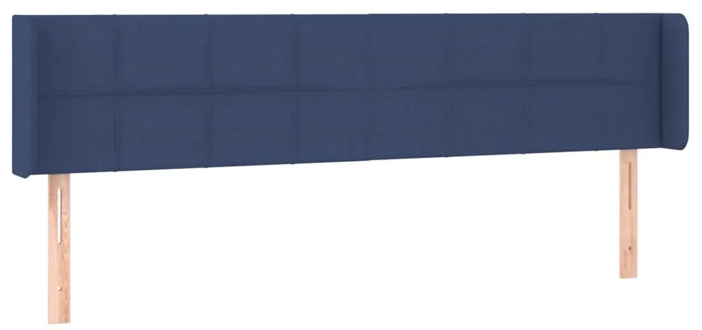 vidaXL Κεφαλάρι με Πτερύγια Μπλε 183x16x78/88 εκ. Υφασμάτινο