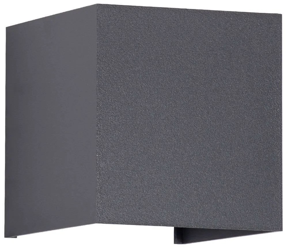 Φωτιστικό Τοίχου-Απλίκα Axis-S 60564 10x10x10cm Up&Down Led 1200lm 10W 4500K Anthracite GloboStar