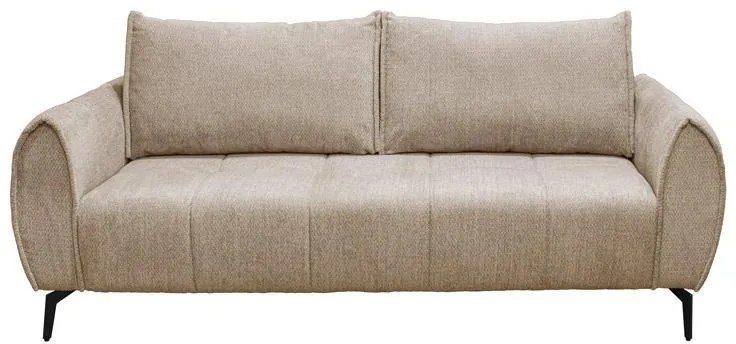 Τριθέσιος Καναπές Velton Fylliana Κρέμ χρώμα 222x95x92εκ 222x95x92 εκ.