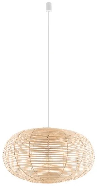 Κρεμαστό Φωτιστικό Οροφής E27 25W IP20 Καφέ Rattan 11155 Nowodvorski-11155-Καφέ 11155