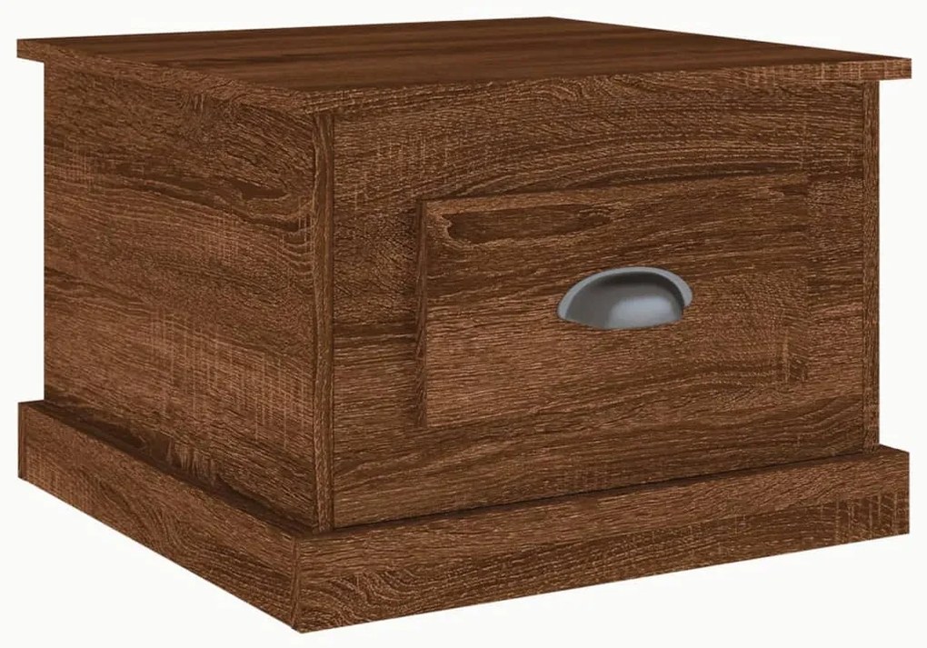 vidaXL Τραπεζάκι Σαλονιού Καφέ Δρυς 50x50x35 εκ. Επεξεργασμ. Ξύλο