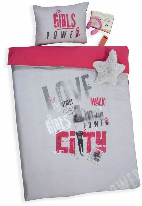 Ζεύγος Παιδικές Μαξιλαροθήκες City Girls Power Pink 2x (52x72) - Nef-Nef Homeware