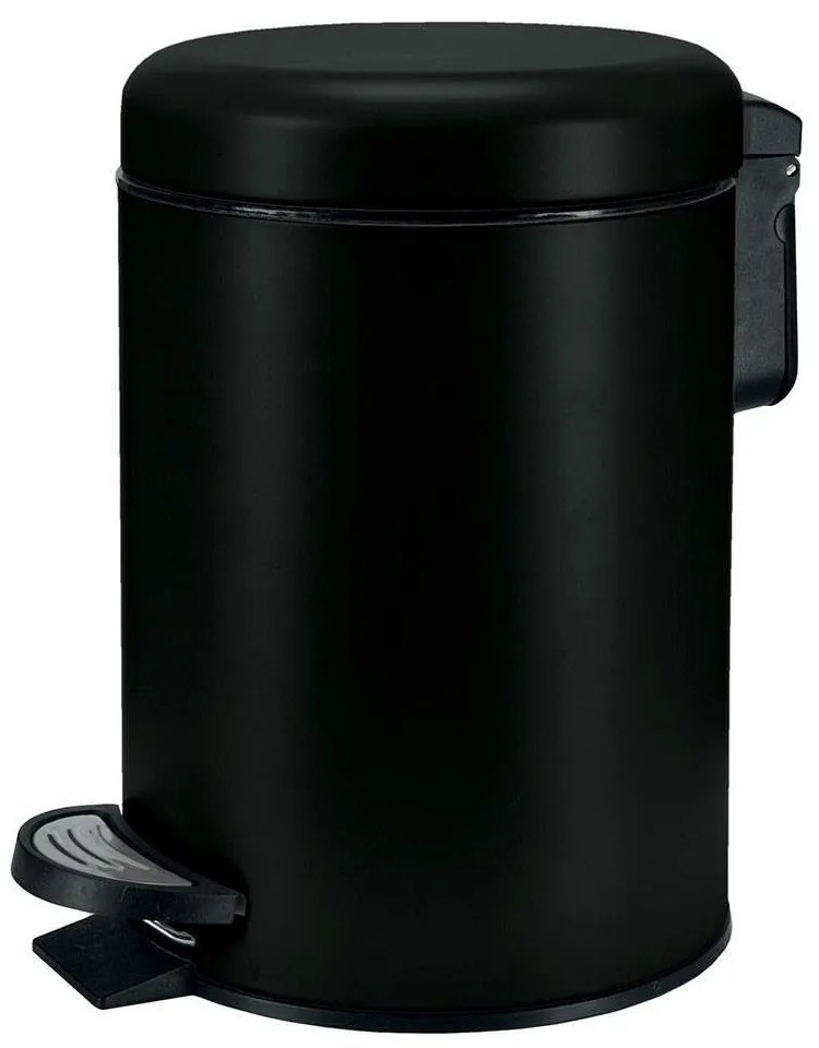 Κάδος Απορριμμάτων One 8058 3Lt Black Kleine Wolke Metal