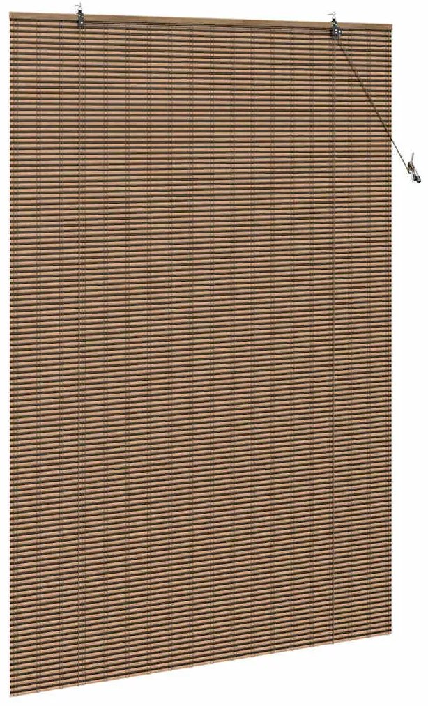 vidaXL Ρολό Παραθύρου με κουρτίνες Καφέ 150 x 220 cm Μπαμπού