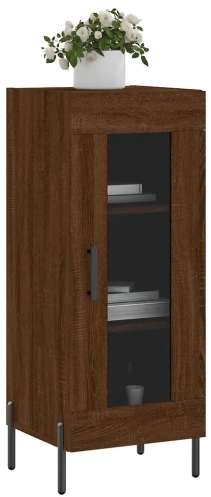 vidaXL Ντουλάπι Καφέ Δρυς 34,5 x 34 x 90 εκ. Επεξεργασμένο Ξύλο