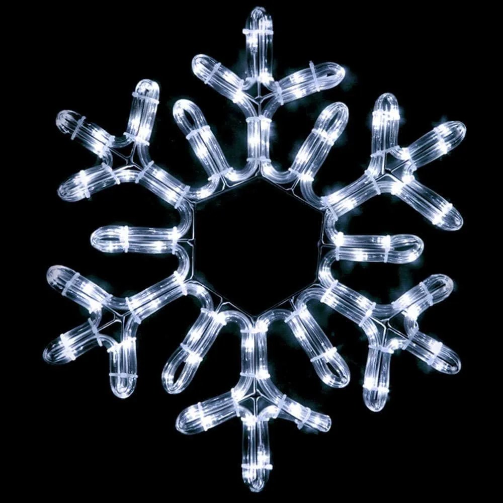 Χριστουγεννιάτικα Λαμπάκια Με Σχήμα Snowflake 96 Led X089622111N 38+150cm 16,4W Clear Aca