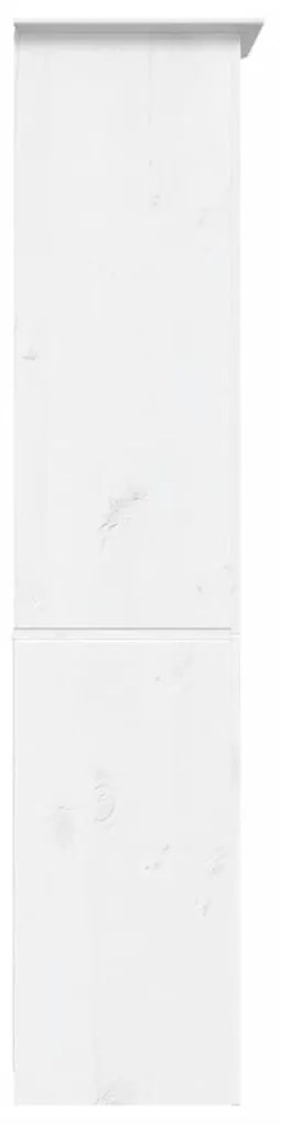 Βιβλιοθήκη BODO 5 Επ. Λευκή 80x38x180 εκ. από Μασίφ Ξύλο Πεύκου - Λευκό