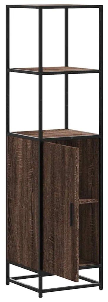 vidaXL Highboard καφέ δρυς Κατασκευασμένο ξύλο και μέταλλο