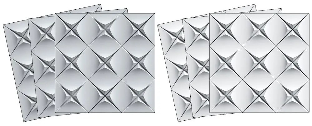 Αυτοκόλλητα πλακιδίων τρισδιάστατο μοτίβο
