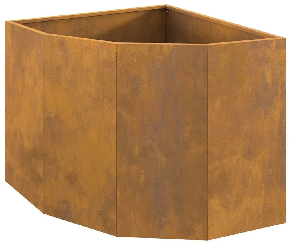 vidaXL Γωνιακό Ροδόδεντρο Σκ rusty 60 x 60 x 50 εκ