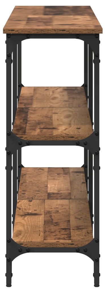 vidaXL Τραπέζι Κονσόλας Παλαιό Ξύλο 200x29x75 εκ. Μηχανικά Ξύλα