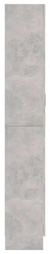Βιτρίνα Γκρι του Σκυροδέματος 82,5x30,5x185,5 εκ. Μοριοσανίδα - Γκρι