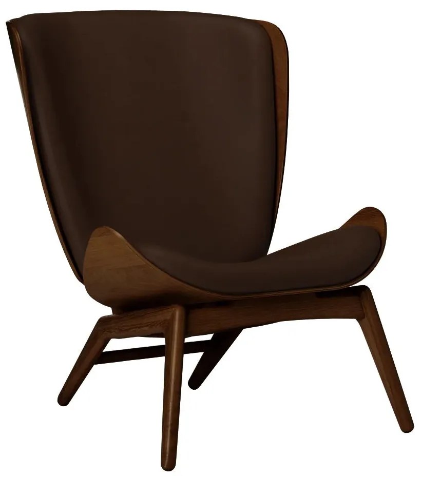 Πολυθρόνα The Reader Hope Leather 5701C5502-11 78x91x105cm Dark Oak Brown