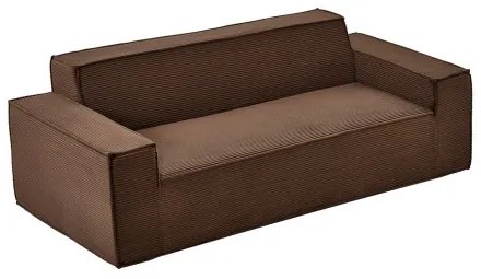 VEVOR 2110 mm Modern Sofa, Comfy Corduroy Couch with Deep Seats, Cloud Sofa with Wide Armrests, No Assembly Required, Large Plush Couch Ideal for Living Room, Bedroom, Apartment and Office, Brown