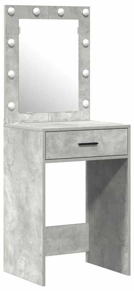 vidaXL Τραπέζι περιποίησης με συρτάρι 2 pcs Γκρι 50 x 41 x 135 εκ