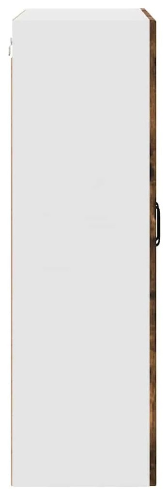 vidaXL Κρεμαστό ντουλάπι κουζίνας Καπνιστό Δρύς 80 x 31 x 100 εκ.