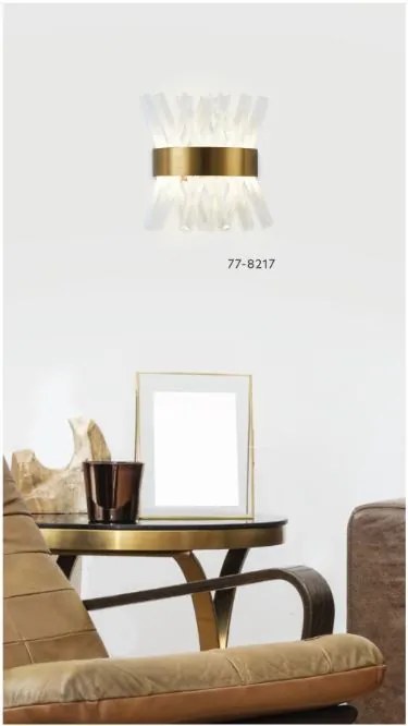 Φωτιστικό Τοίχου - Απλίκα M8018 XENIC GOLD MATT WALL LAMP Γ3 - 1.5W - 20W - 77-8217