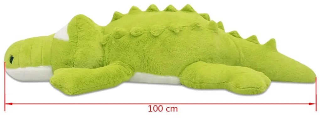 vidaXL Κροκόδειλος Μαλακός XXL 100 εκ. Λούτρινος