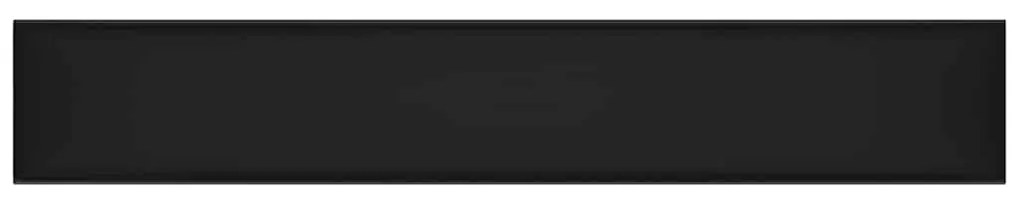 vidaXL Πάνελ Τοίχου 12 τεμ. Μαύρα 90 x 15 εκ. 1,62 μ² Συνθετικό Δέρμα