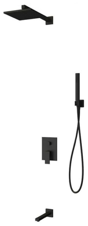 Σετ Μπαταρίας Εντοιχισμού Delos Nero SETCFT205-BL Black Karag Μέταλλο