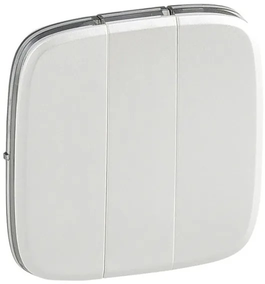 Πλακίδιο Διακόπτη Τριπλού Περλέ Valena Allure 755039 Legrand-755039-Λευκό 755039