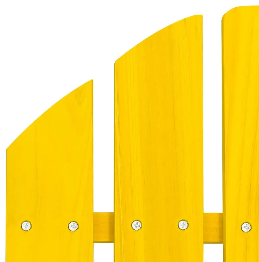vidaXL Καρέκλα Κήπου Adirondack Κίτρινη από Μασίφ Ξύλο Ελάτης