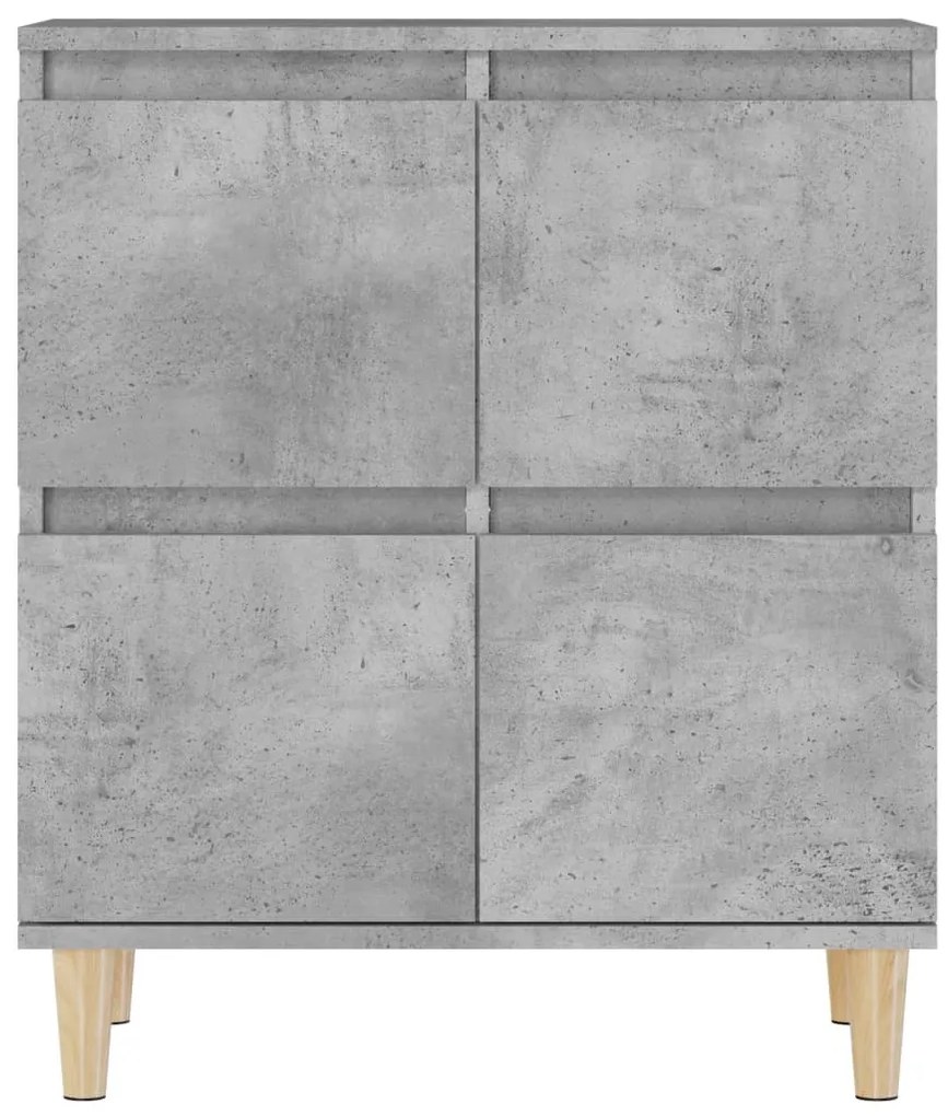vidaXL Ντουλάπι Γκρι Σκυροδέματος 60x35x70 εκ. Επεξεργασμένο Ξύλο