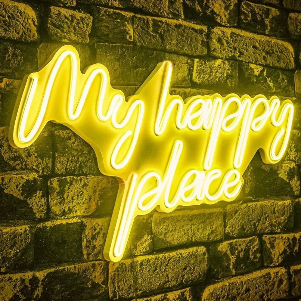 Διακοσμητικό Φωτιστικό Τοίχου My Happy Place 395NGR2488 55x2x31cm Led 36W Yellow Wallity