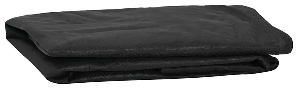 vidaXL Κάλυμμα Τραπέζι Μονόχρωμο Μαύρο 102 x 202 x 15 εκ ύφασμα