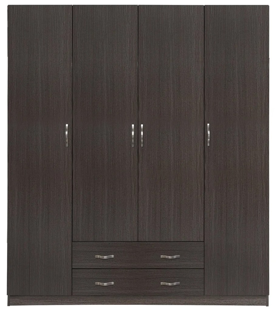Ντουλάπα Hm353.01 200Χ55,5Χ180 cm Four Door Μελαμίνη
