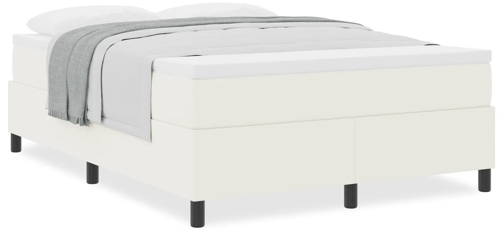 vidaXL Κρεβάτι με Στρώμα, Κρεμ, 160 x 200 εκ, Υφασμάτινο Βελουτέ
